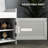 Shoe Storage Bench In White, Hidden Compartments, Cushioned Seat, Adjustable Shelves, Shutter Doors For Bedroom, 352 Lbs Load Entryway - With Cushion Doors, Weight Capacity