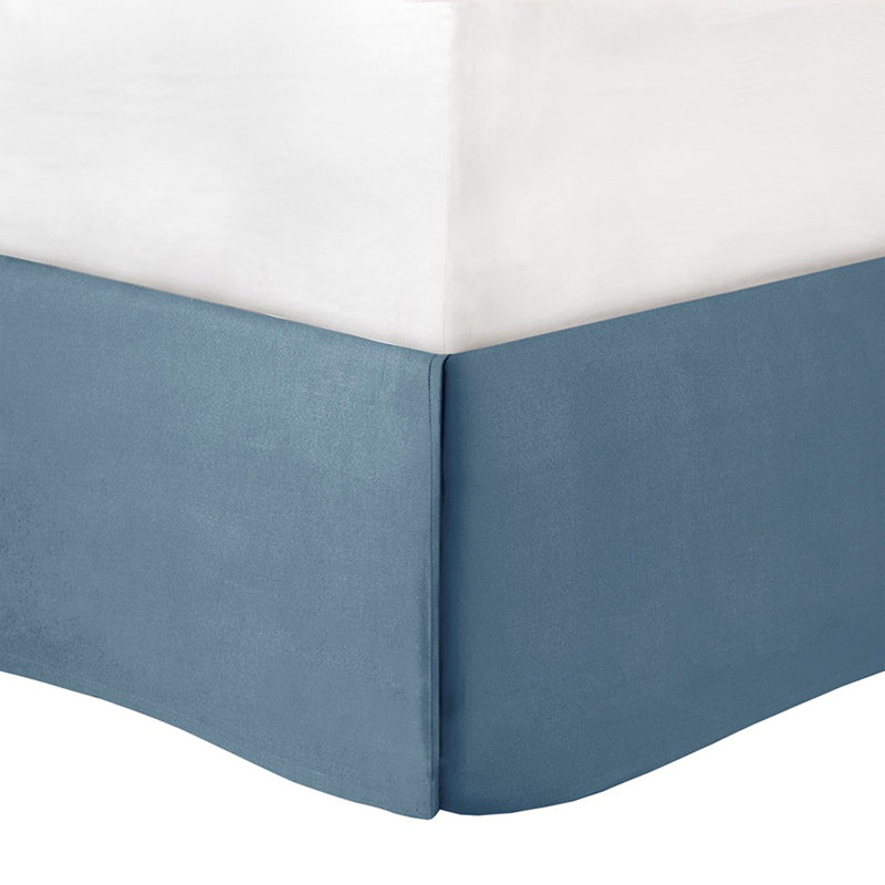 Ensemble d'édredon réversible à imprimé floral en coton 8 pièces bleu