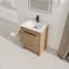 Meuble-lavabo autoportant avec lavabo et 2 portes à fermeture en douceur, meuble-lavabo pour la maison, appartement-68697867-68697863