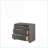 Jehoram Gray Upholstered 3-Drawer Bedroom Nightstand