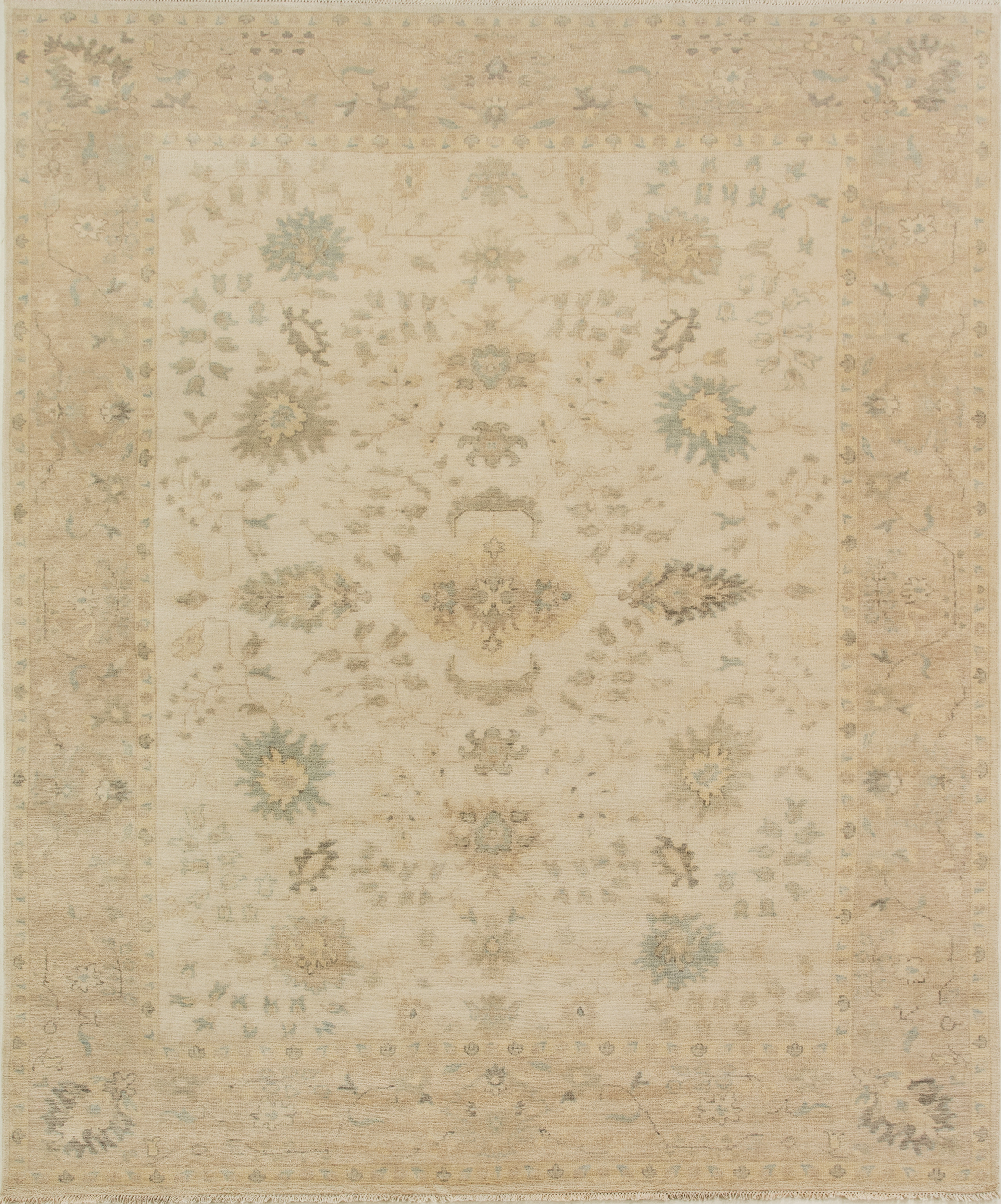 Wayfair Botkin Rug Bungalow Rose Oriental Hand-Knotted Wool Beige Area Rug | Wayfair