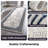 Kampen Abstract Modern Glam Blue Area Rug-92535194