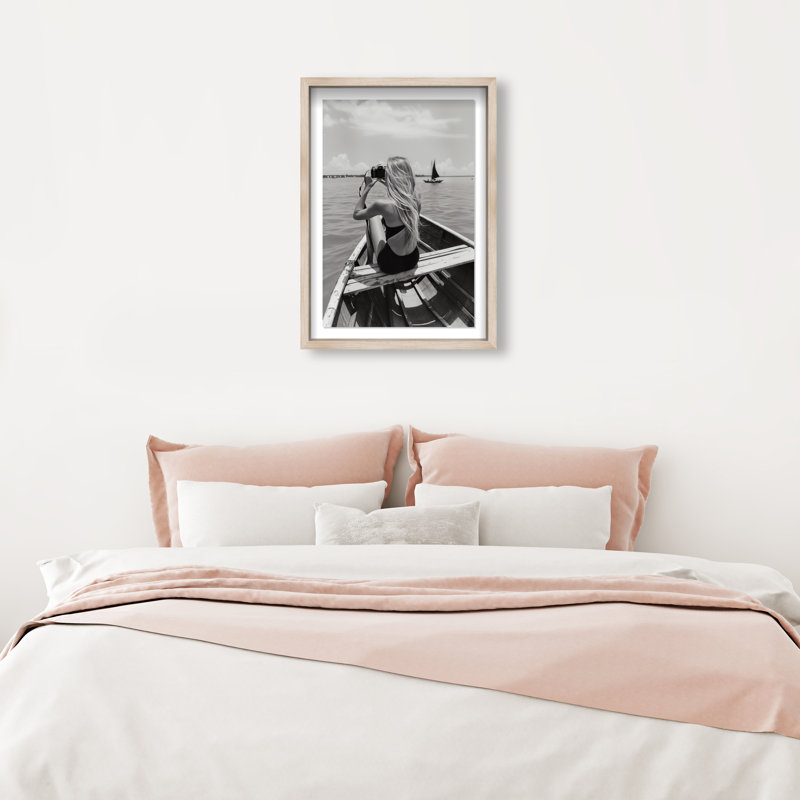 Frame Of Solitude Print by Oliver Gal, 25.5"H x 17.5"W, Natural Oak Shadowbox