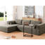 Aucun assemblage requis avec table d'appoint, canapé modulaire de 112 po, Boucle, table de salon à 4 places et coussins, tissu Boucle, requis-1380658227