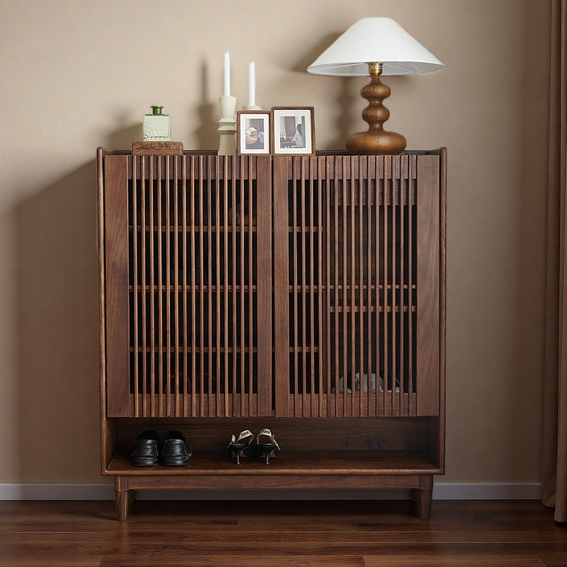 Grande armoire à chaussures de rangement rétro