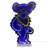 Kurt Adler Grateful Dead Dancing Blue Bear Outdoor Infinity Light, 26in