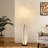 Modern Fabric Banana Floor Lamp, Minimalist Living Room & Bedroom Accent Light