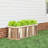 1 PCS Acacia Wood Raised Garden Bed with Drainage Gaps & Removable Base for Herbs, Fruits Beige-788338789