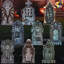 16 "9 pièces décorations d'Halloween pierres tombales décorations d'Halloween