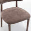 Chaise d'appoint rembourrée en bois massif-703115064