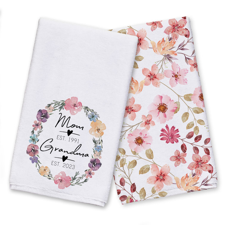 Floral Dish Towel Set