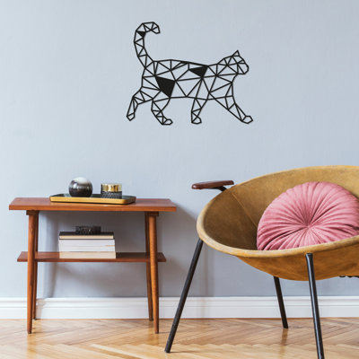 Accessoire mural en métal noir élégant Nykeemah, 18,1 po x 14,6 po | 100% métal durable (épaisseur: 0,06 pouce) | Fixation murale facile avec pièce arrière | Parfait pour les décors modernes et les intérieurs élégants