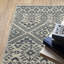 Tapis bleu / beige à motif de plage Howard Beach-1712100823