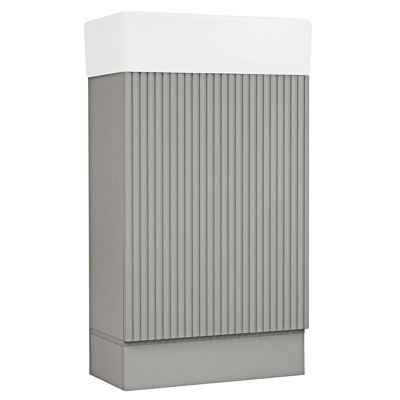Meuble-lavabo de salle de bain avec lavabo et tablette à deux niveaux