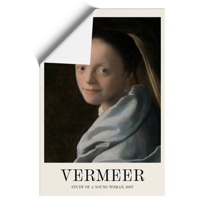 Study Of A Young Woman by Johannes Vermeer - No Frame Print