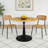 Azarael 36" W Round Tapered Pedestal Dining Table-630122505-630122511-630122510