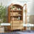 Holzhauer Modern Arched Glass Bookcase With Cabinet-2103385611