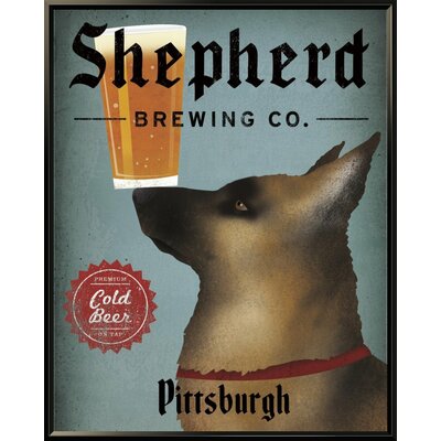 German Shepherd Brewing Co Pittsburgh' Vintage Advertisement -  East Urban Home, EUHG6365 42271436