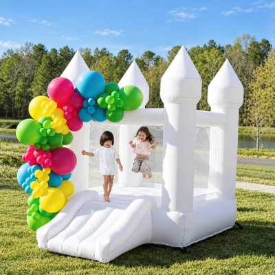 Jeu gonflable 6 pi x 9 pi avec glissoire et souffleur d'air pour enfants et tout-petits Oxford