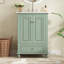 Meuble-lavabo de salle de bain avec lavabo en céramique, armoire de rangement de salle de bain avec portes à fermeture douce, armoire de salle de bain avec tiroir et séparateurs de tiroir, 24 po-1587633236