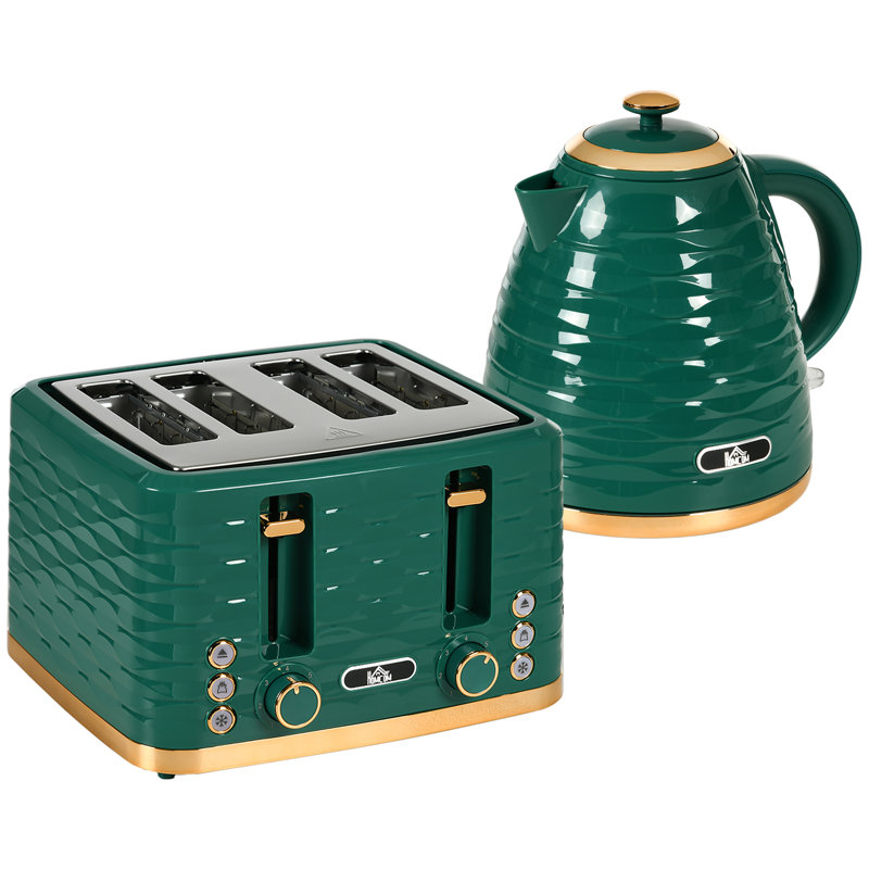 Kettle And Toaster Set, Green