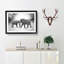 Elephants Crossing Paths - Picture Frame Graphic Art Print-56713195-56713194