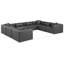 Canapé modulaire en similicuir de 8 pièces Ivion-94884372