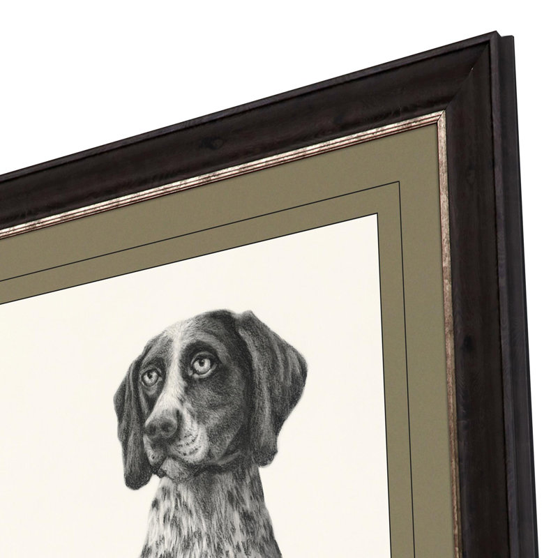 «Hunting Dog», reproduction d'art encadrée