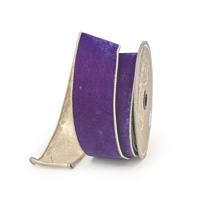Ruban mauve en velours