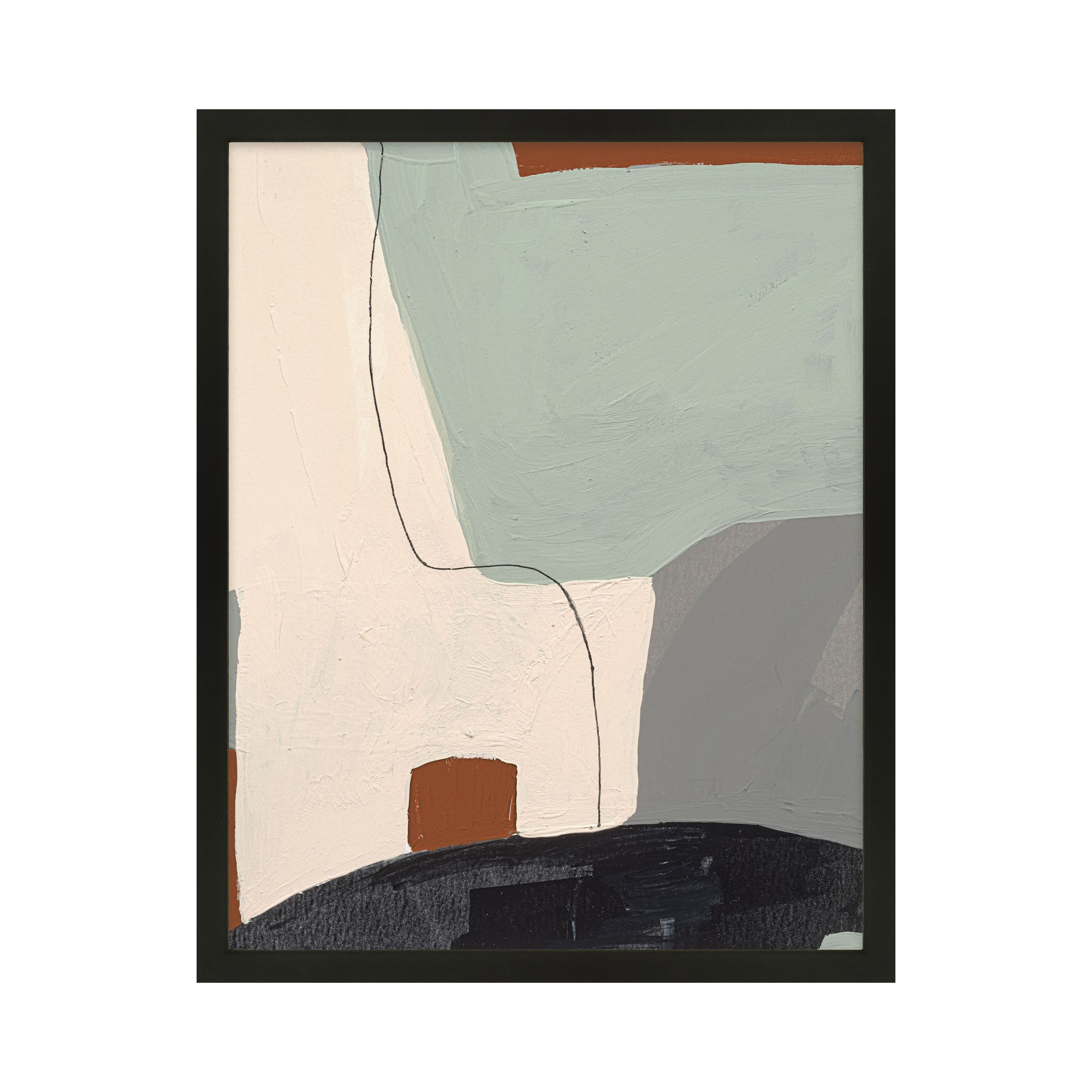 Dreamscape 3 by Andrea Stokes, 50" H x 40" W x 1.25" D, Black Framed