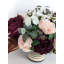 Arrangement mélangé prune rose dans un vase