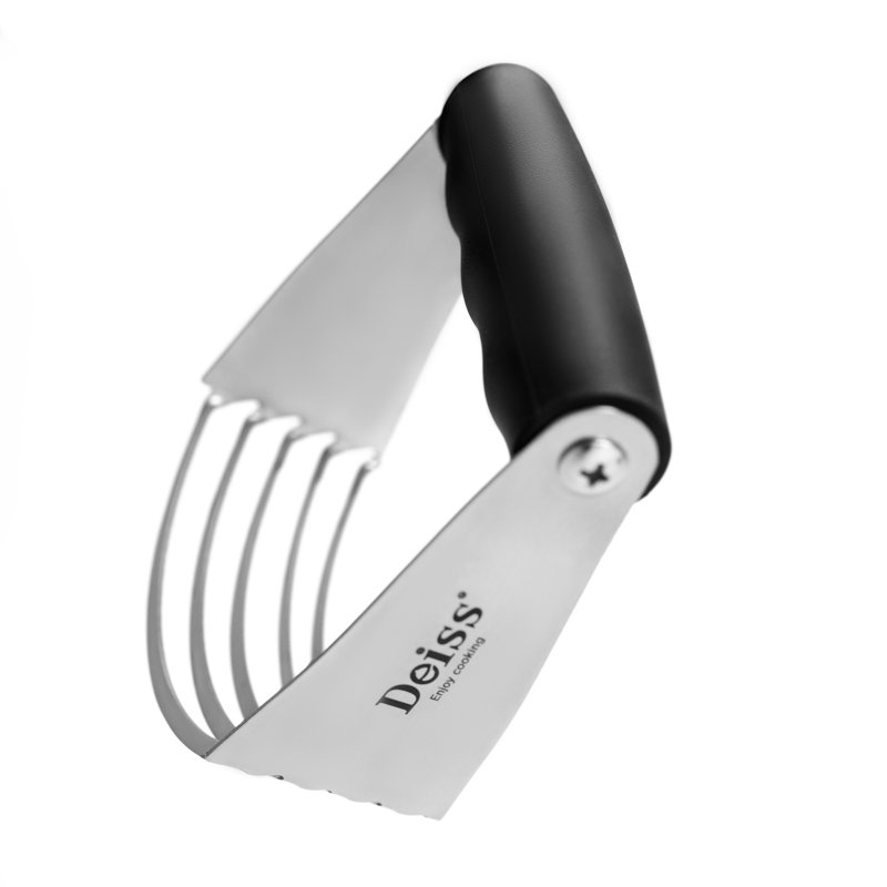 Deiss Pro Pastry Cutter - Stainless Steel Pastry Blender & Dough Cutter with Non-Slip Handle