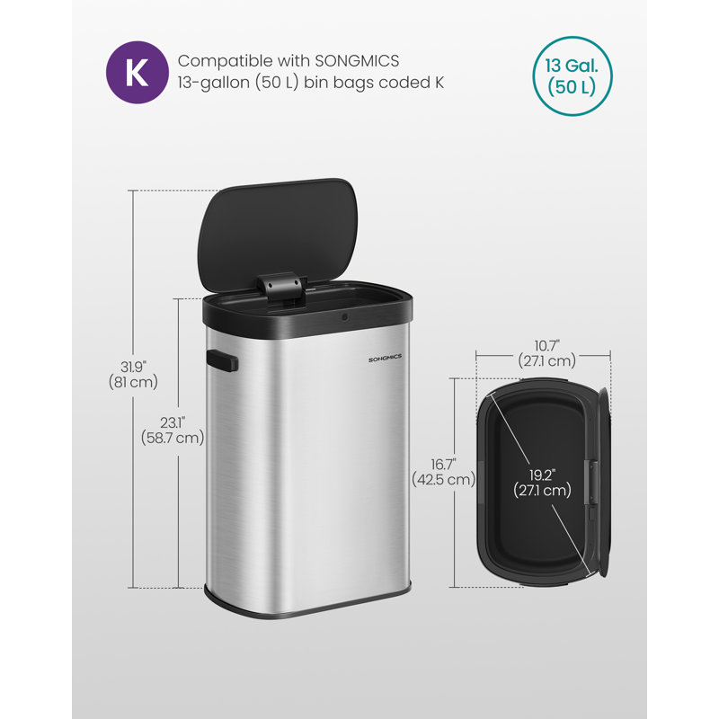 Bin Store, Metallic Silver