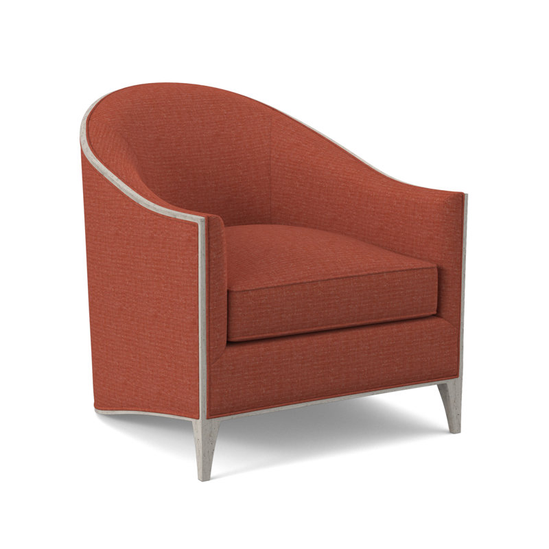 Atelier Barrel Chair, Bisque, Sunny Linen