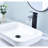 Waterfall Spout Single Handle Bathroom Sink Faucet, Matte Black, Stainless Steel With Pop-Up Drain  No Overflow  For Convenient And Precise Water Supply Adjustment, Control, Management Black Tap