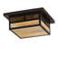 Hyde Park "T" Mission 2 - Light Flush Mount
