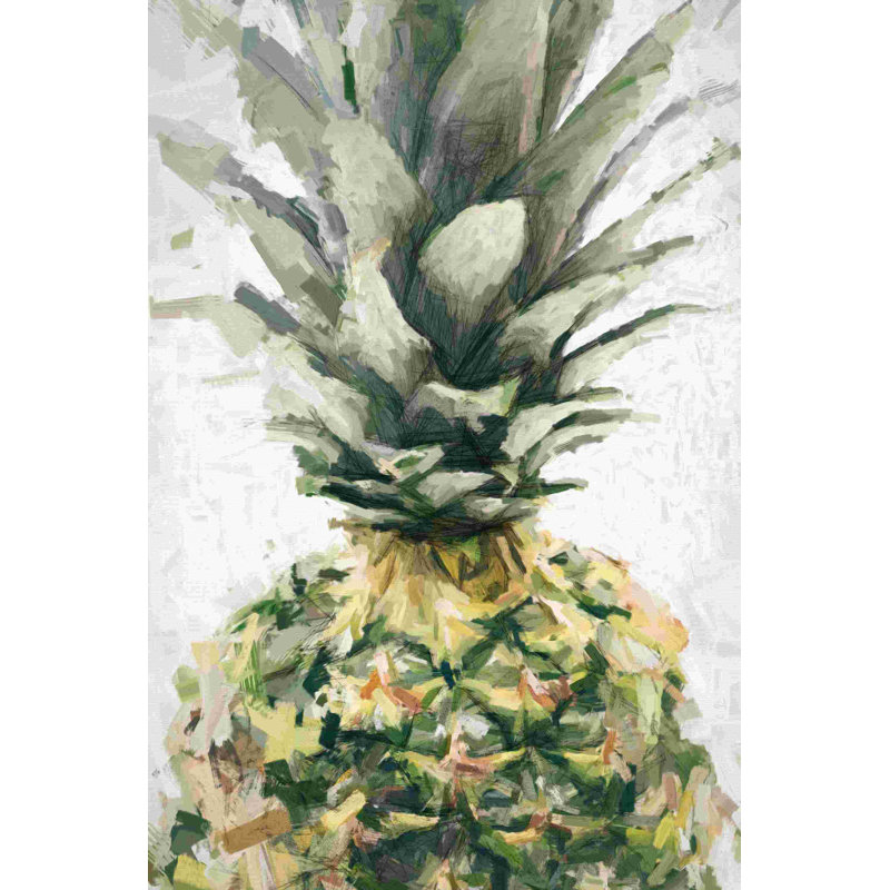 " Pineapple On Gray ", 30" H x 20" W