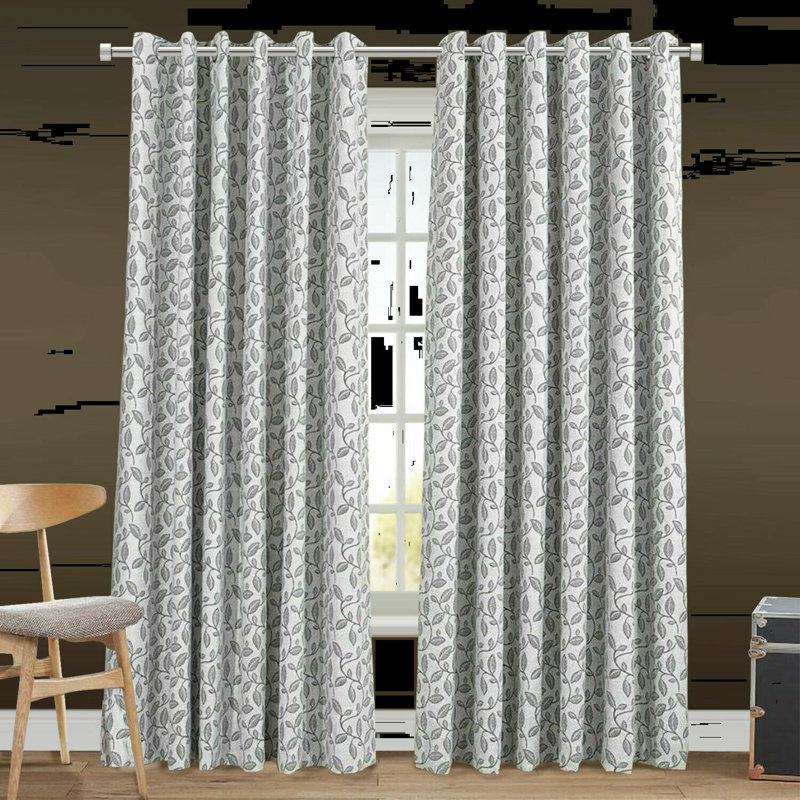 Lippert Room Darkening Curtain Pair, Grey, 168cm Width x 137cm Drop