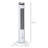 40" Evaporative Air Cooler With Water Tank, 3-In-1 Ice Cooling Fan With Humidifier, 52° Oscillating Portable Swamp Cooler For Home Office, 3 Modes, 3 Speeds, 8H Timer, Remote, White