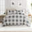 Gingham Microfiber All Season Down-Alternative Comforter-430658417
