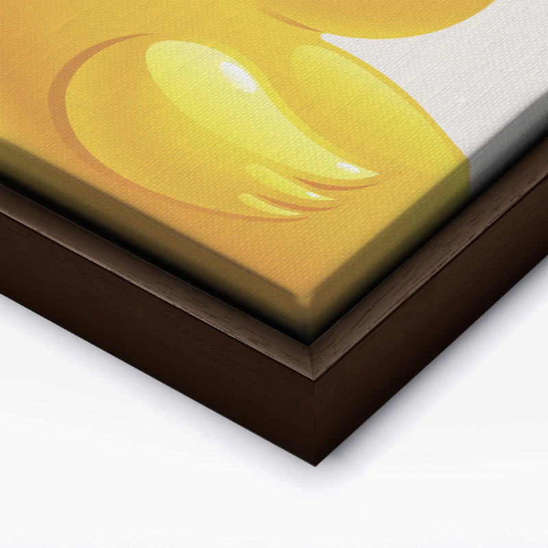 Canard en caoutchouc, Canvas, Brown Framed, 11"H x 14"W