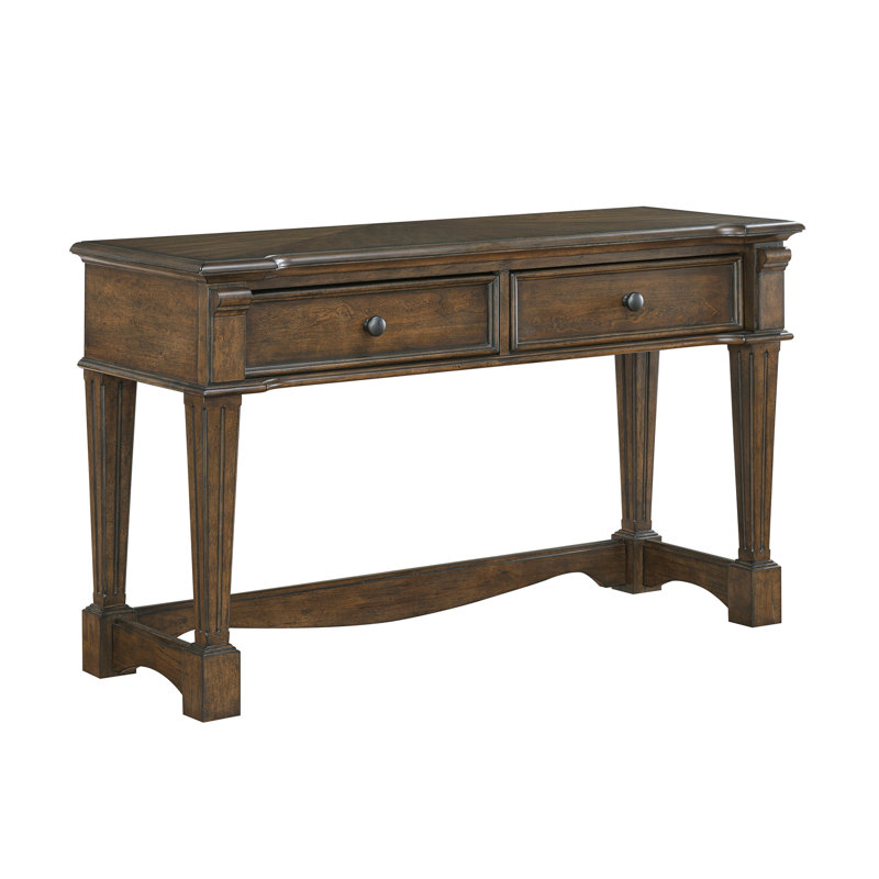 Console de canapé classique classique avec 2 tiroirs et meubles de salon en bois durable 1Pc