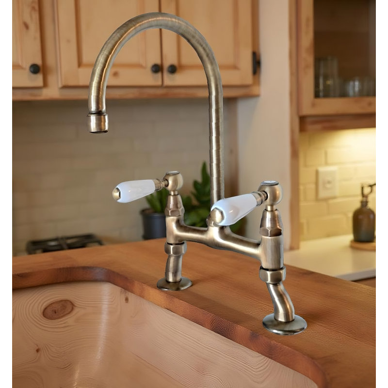 Tevere Cranked Leg Bridge Tap, Bronze