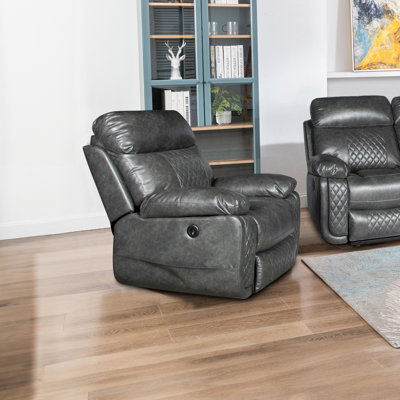 Edwood Faux Leather Recliner