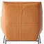 Fauteuil d'appoint et repose-pieds en cuir grainé Jabel-1811950038