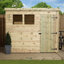 Shiplap Pent Wooden Shed-120959971