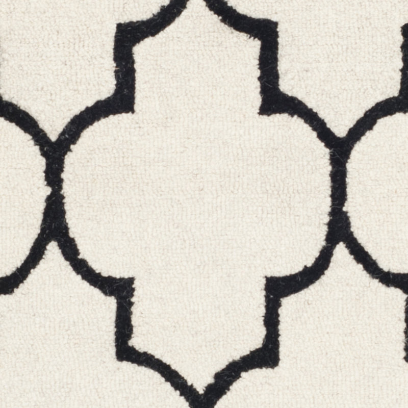 Cannen Hand Tufted Wool Geometric Rug, Rectangle 5' x 8'