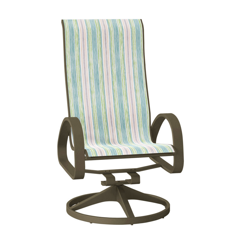 Fauteuil de patio pivotant Hiraku, Bois de plage texturé, Brooks