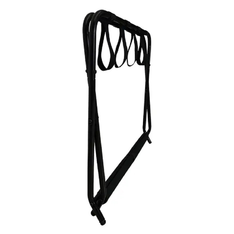 Porte-bagages pliable en métal avec tablette de rangement