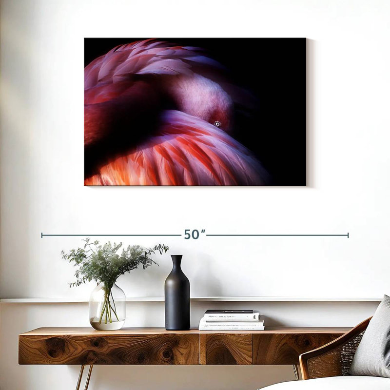 Flamant rose dégradé Brampt, H 24 po x l 36 po